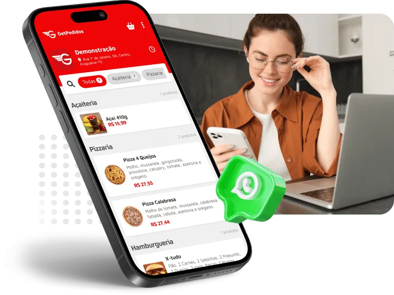 GetPedidos - Cardário Digital para delivery com integração com WhatsApp
